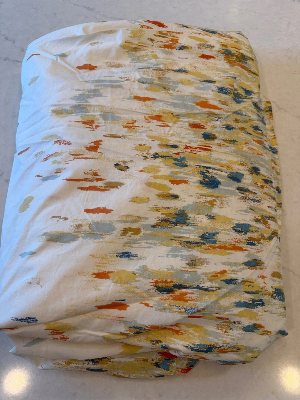 West Elm Organic CottonPaint Palette Queen Duvet Cover